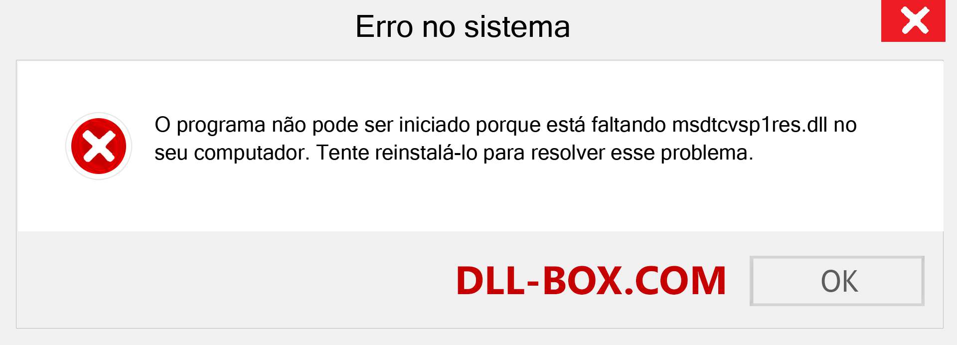 Arquivo msdtcvsp1res.dll ausente ?. Download para Windows 7, 8, 10 - Correção de erro ausente msdtcvsp1res dll no Windows, fotos, imagens